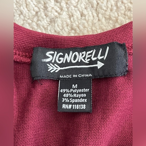 NWT SIGNORELLI SUPER SOFT BURGUNDY WINE CHRISTMAS SWEATSHIRT 🍷 - Picture 3 of 3